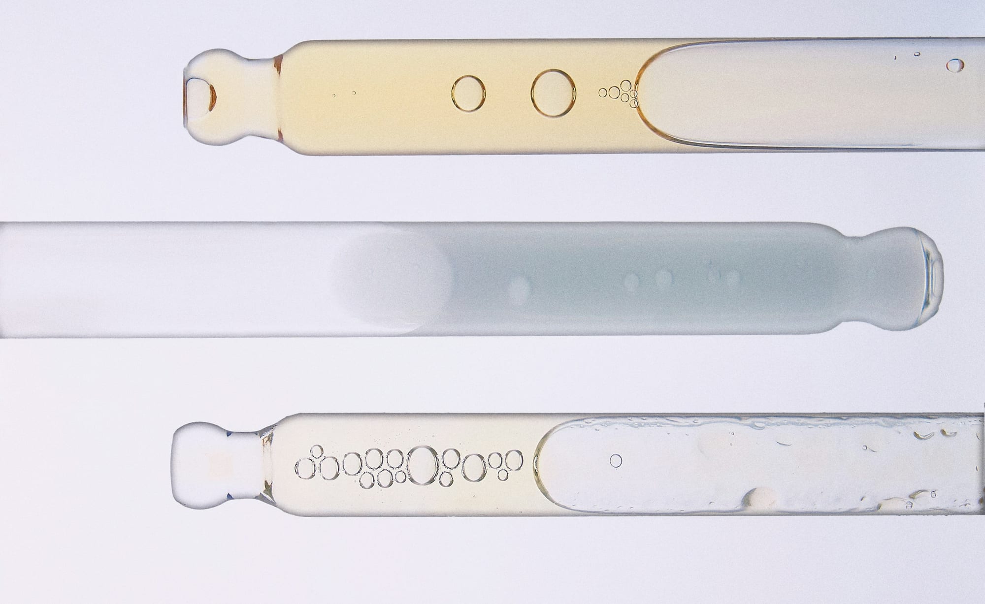 Glass ampoules of clinical serum, the science behind DermaSelene