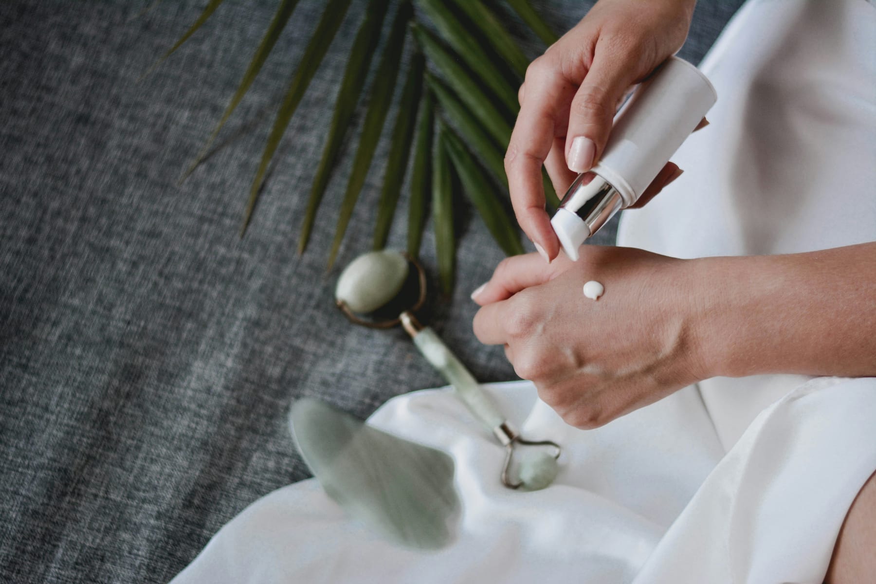 Jade roller and gua sha ritual tools