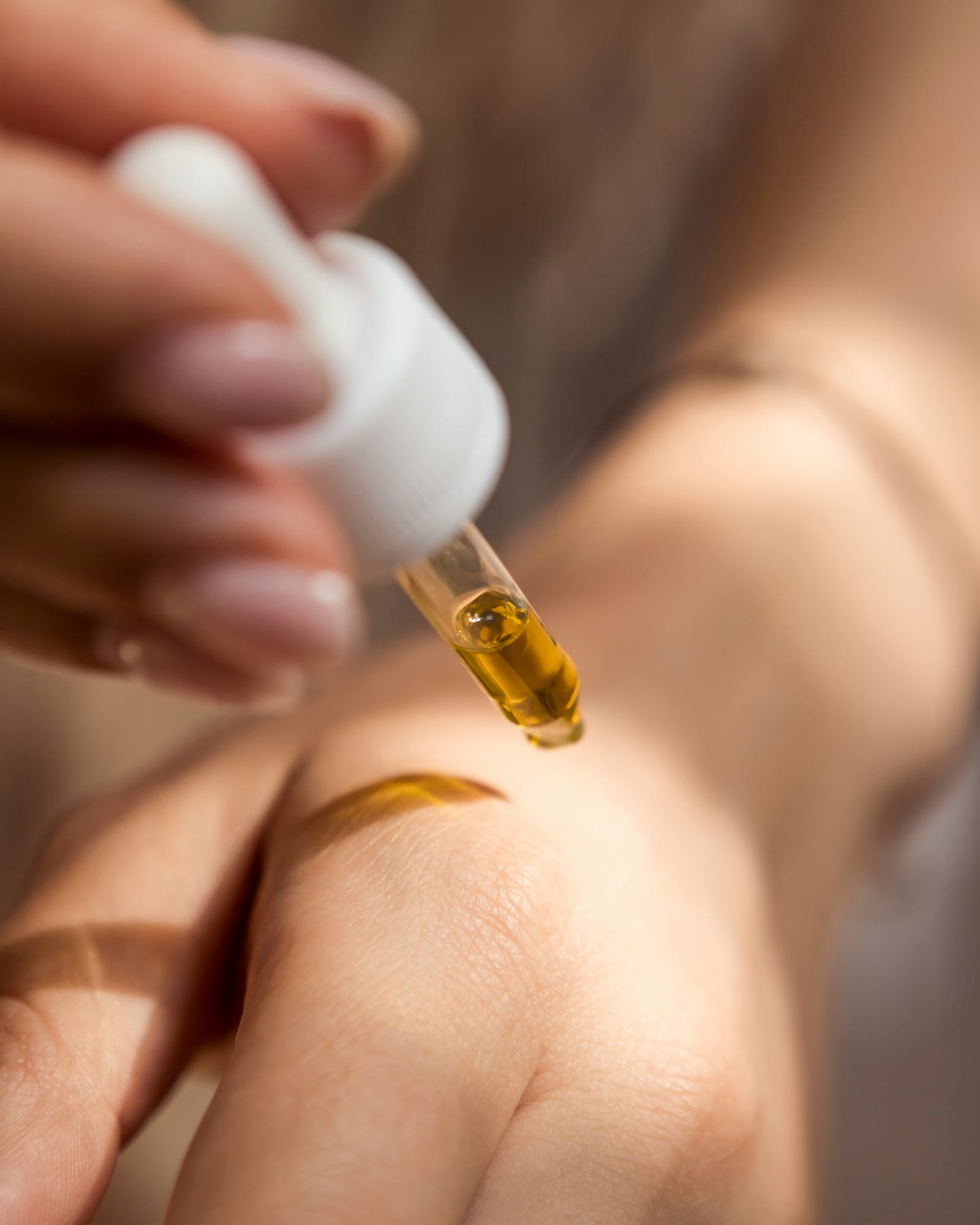 Active serum applied with a dropper